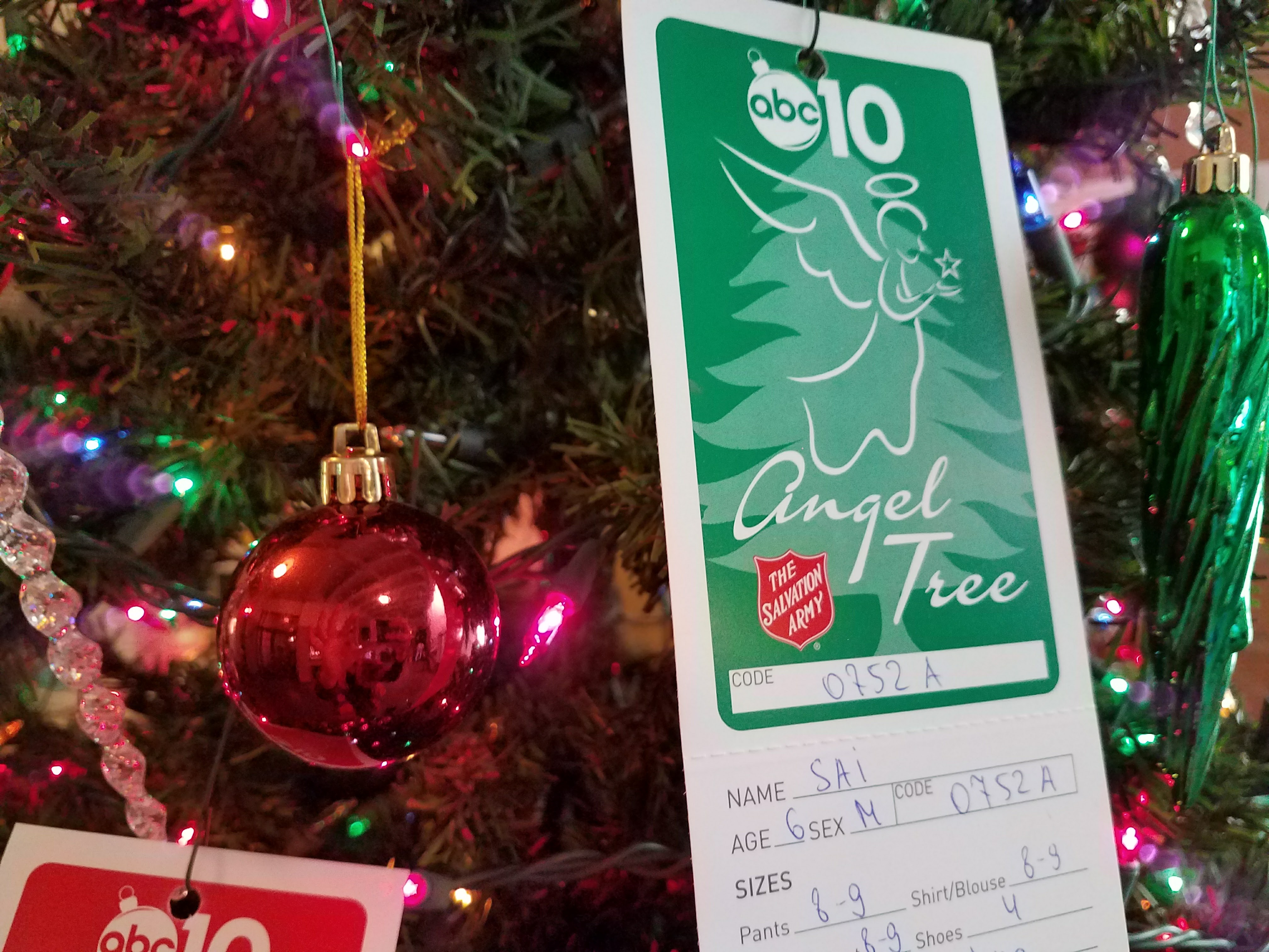 Pick An Angel Tree Tag To Fulfill A Child S Wish November 10th Sierra 2