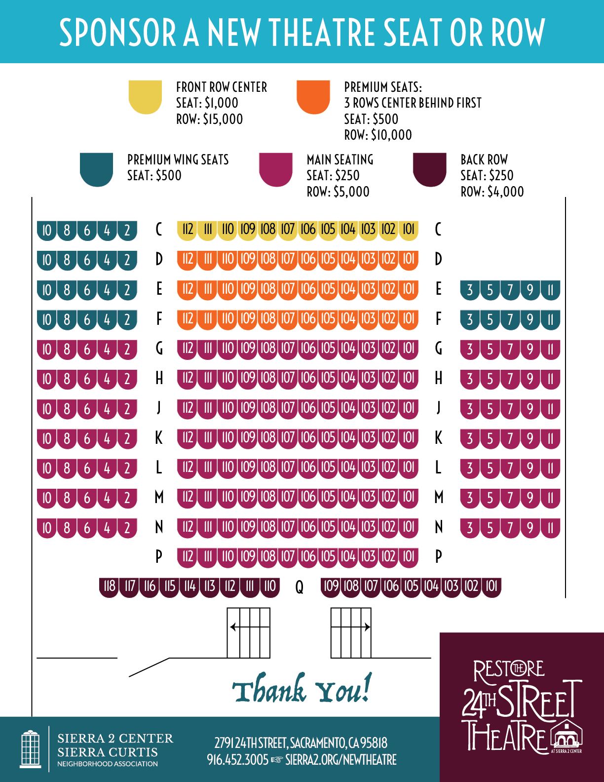 B Street Theater Sacramento Seating Chart