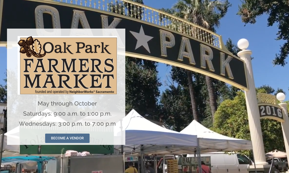 Oak Park Farmers Market is open as essential service Sierra 2