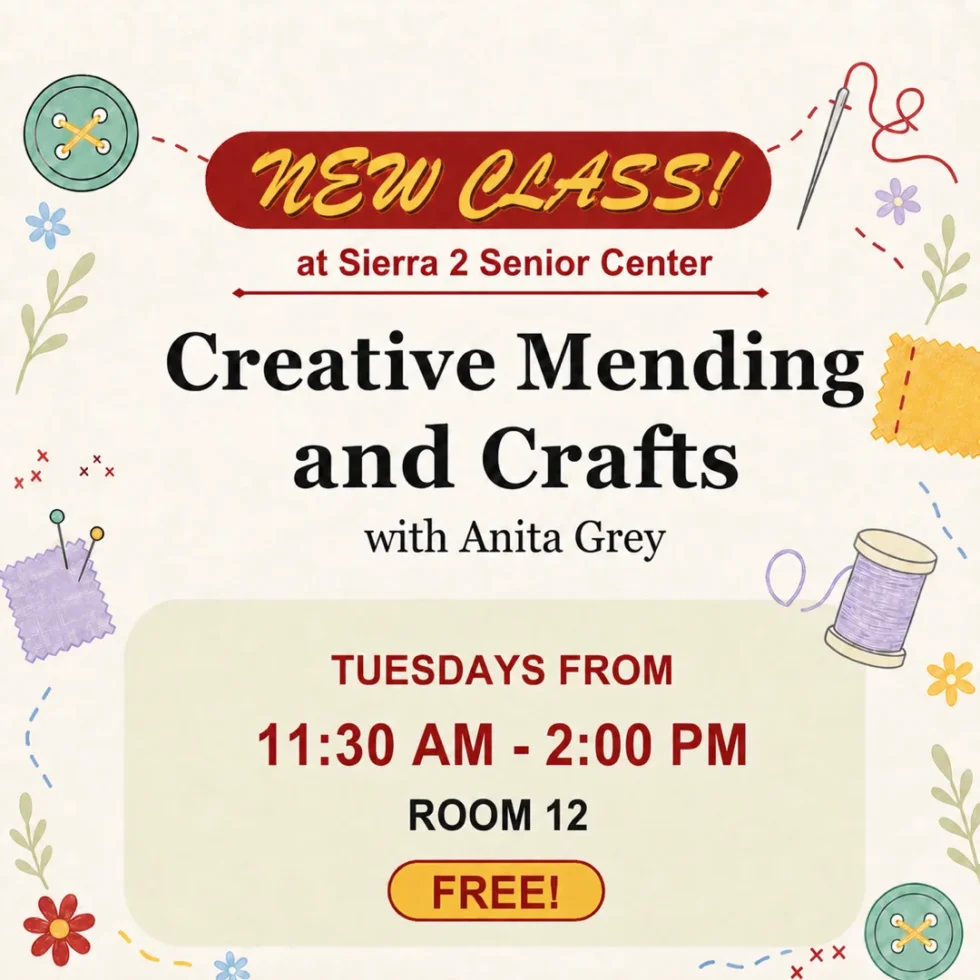New class for creative mending and crafts